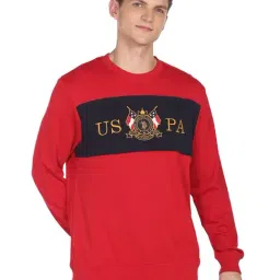 U.S. Polo Assn. Red Cotton Regular Fit Embroidered Sweatshirt-image-26