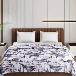 Monte Carlo Tulip Light Blue Polyester Printed 290 GSM Double Blanket image 3