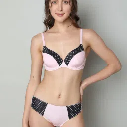 Vero Moda Intimates Pink Color-Block Medium Coverage T-Shirt Bra-picture-11
