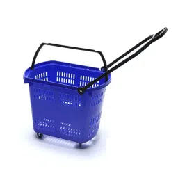 Bigapple 30 Ltr Capacity Shopping Cart With Wheels BA-Basket30L-Blue-picture-34