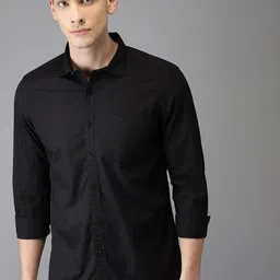 WHY SO FAB Men Semi Sheer Casual Shirt-image-82