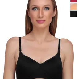 Liigne Pack of 4 Full Coverage Non-Padded Everyday Bra With All Day Comfort-41