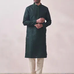 Manyavar Men Floral Kurta with Churidar-picture-35