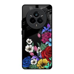 QRIOH Floral Printed Realme 14 Pro 5G Back Case Mobile Accessories-image-65