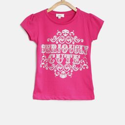 Sera Girls Pink Printed Top-image-81