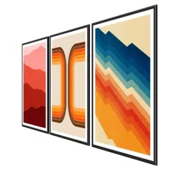 999store Multicolor Abstract Multi Frame Painting image 3