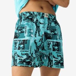 The Souled Store Star Wars: Troopers Green Printed Boxer Shorts-image-97
