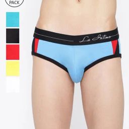 La Intimo Multicolored Comfort Fit Briefs - Pack Of 6-picture-5