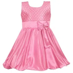Wish Karo Girls Baby Pink Party Dress-image-48