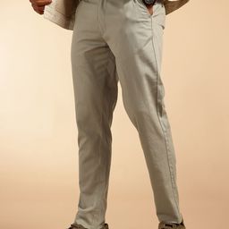 French Connection Men Slim Fit Cotton Linen Chinos Trousers-image-72