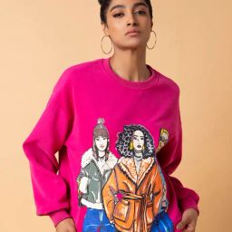 SHOWOFF Pink Printed Sweatshirt-image-28