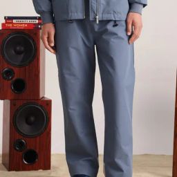 Rare Rabbit Blue Regular Fit Colorblock Trackpants-image-46