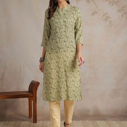 Anouk Rustic Women Geometric Printed Kurta-image-16