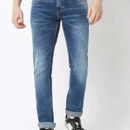 Spykar Blue Cotton Slim Fit Jeans-picture-29