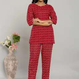 Serenita Printed Pure Cotton Top & Trousers Co-OrdsSet-picture-17