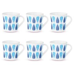 Larah by Borosil White Ceramic Tea & Coffee Mug - Set fo 6 100ml-image-101