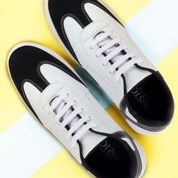 FAUSTO Men White Colourblocked Sneakers-picture-39