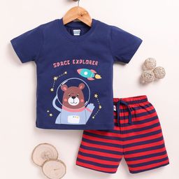 BUMZEE Boys Printed T-shirt with Shorts-image-78