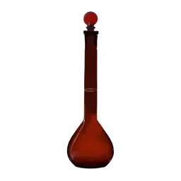 Omsons Germany 10 ml Amber Class B Volumetric Flask 60/4-10