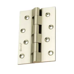Decorio Railway Hinge 101.6 x 28.575 x 3.96 mm Satin Silver / Brass Gold, 3100311.053-44