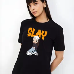 Moda Rapido Women Drop-Shoulder Sleeves T-shirt-picture-18