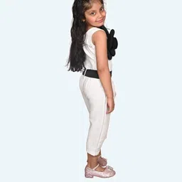 Modish Unisex Kids Basic Jumpsuit with Applique image 3