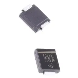 Vishay Uni-Directional TVS Diode Single Configuration 9.2 V Maximum Clamping Voltage, SMCJ5.0A-E3/57T (Pack of 5)-3