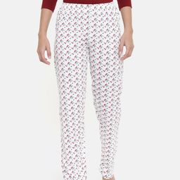 zebu Women Red & White Printed Lounge Pants 299_1ZW_PPP_PRI_RED_XL-picture-31