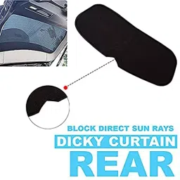 Auto Pearl Rear Dicky Sun Shade Black Compatible For Mahindra Bolero Neo 2021, DickyCurtain_BoleroNeo2021 image 2