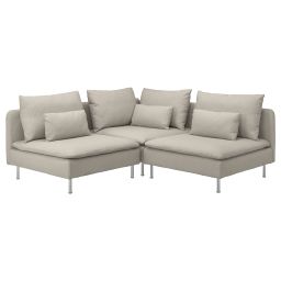 ikea söderhamn Corner sofa, 3-seat, Fridtuna light beige-picture-32
