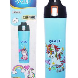 Youp Stainless Steel Blue CStainless steel insulated Unicorn design ROLEX water bottle of-500 ml-picture-24