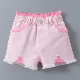 Kookie Kids Solid Color Shorts - Pink-image-73