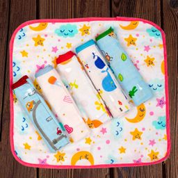 Mittenbooty 100 % cotton Muslin Baby Wash Cloths or hankies Pack of 6-image-11