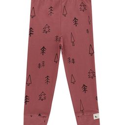 Turtledove London Cotton Knit Full Length  Leggings with Tree Print - Brown-image-51