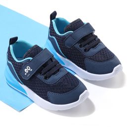 Cute Walk by Babyhug Velcro Closure Sneakers With Animal Print Detailing - Navy Blue-image-38