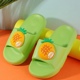 PASSION PETALS Fruit Embossed Flip Flops - Green-image-2