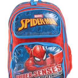 Spider Man Single Compartment School Backpack Blue & Red- Height 16 Inches-15