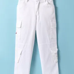 Noddy Solid Pant - White-picture-47