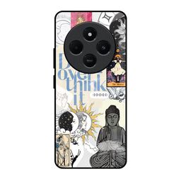 QRIOH Unisex Redmi 14C 5G Quirky Shockproof Glass Back Case-image-64