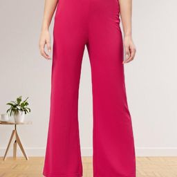 R.Code by The Roadster Life Co. Women Flared High-Rise Trousers-picture-14