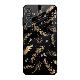 QRIOH Autumn Leaves Printed Lightweight Silicone Samsung Galaxy M35 5G Glass Back Case-image-77