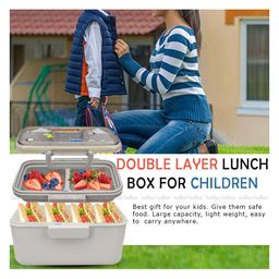 FunBlast Double Layer Lunch Box - Cream image 4