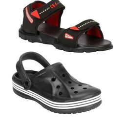 RIFOF Men Black Sandals-image-89