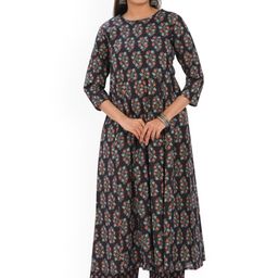 30 Looks Women Floral Printed Regular Pure Cotton Kurti with Trousers-picture-54