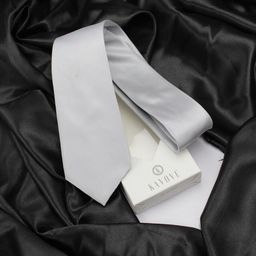 KOVOVE Men Grey Woven Design Broad Tie-image-59