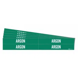 BRADY Vinyl Pipe Marker Argon Green and White 1-1/8 x 7 x 0.004 inch, 781XR7 (Pack of 5)-image-77