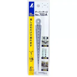Shinwa Rules Taper Gauge No.700A 1 - 15 mm Measuring Range, 62600-13