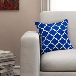 SEJ by Nisha Gupta Blue Cushion Covers - Set of 1-image-56
