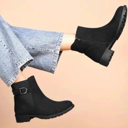 Clog London Women's Black Casual Booties-image-72