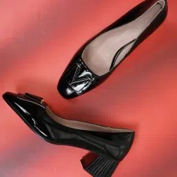 Ronnie Grey Women's Black Casual Pumps-picture-19